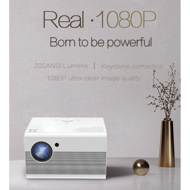 T10 1920x1080P 3600 Lumens Portable Home Theater LED HD Digital Projector, Android Version(White) - LED Projector by PMC Jewellery | Online Shopping South Africa | PMC Jewellery | Buy Now Pay Later Mobicred