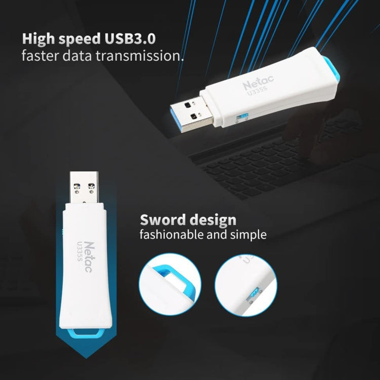 Netac U335S USB 3.0 High Speed Antivirus Write Protection USB Flash Drives U Disk, Capacity:128GB - USB Flash Drives by Netac | Online Shopping South Africa | PMC Jewellery | Buy Now Pay Later Mobicred