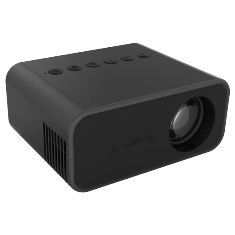 T500 1920x1080P 80 Lumens Portable Mini Home Theater LED HD Digital Projector Without Remote Control & Adaptor(Black) - LED Projector by PMC Jewellery | Online Shopping South Africa | PMC Jewellery | Buy Now Pay Later Mobicred