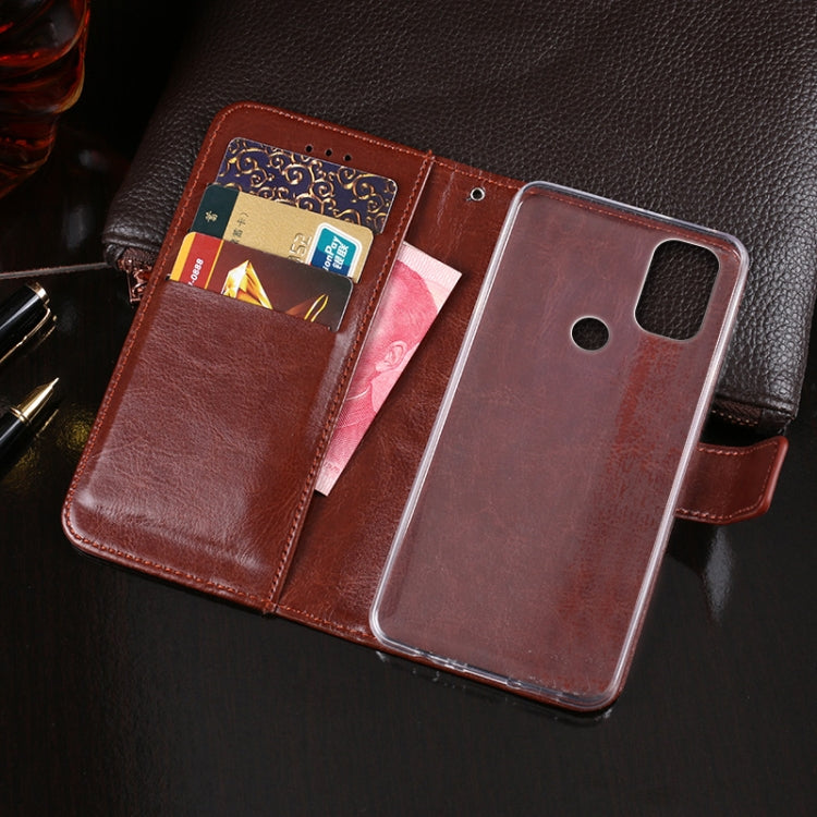 For Blackview A70 idewei Crazy Horse Texture Horizontal Flip Leather Case with Holder & Card Slots & Wallet(Rose Red) - More Brand by idewei | Online Shopping South Africa | PMC Jewellery | Buy Now Pay Later Mobicred