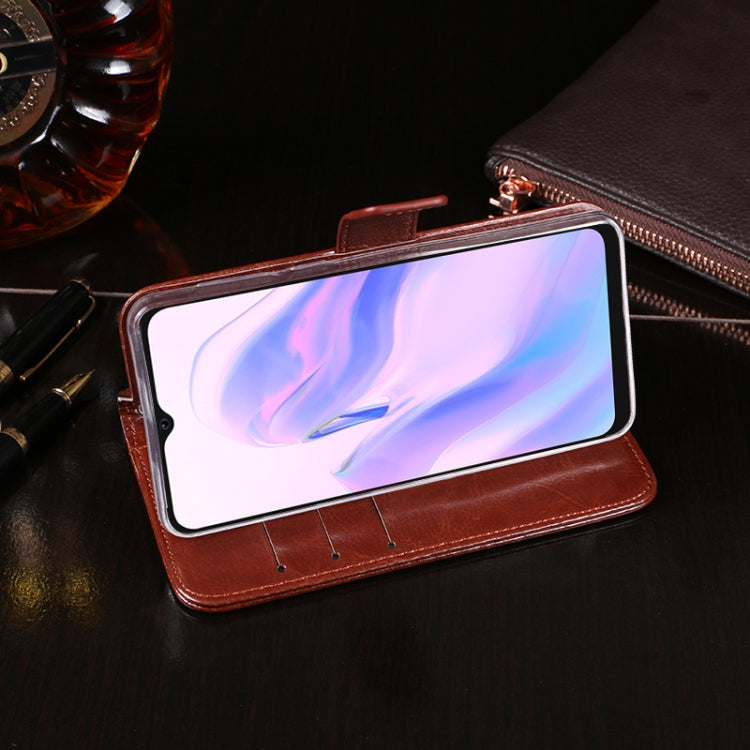 For Blackview A70 idewei Crazy Horse Texture Horizontal Flip Leather Case with Holder & Card Slots & Wallet(Brown) - More Brand by idewei | Online Shopping South Africa | PMC Jewellery