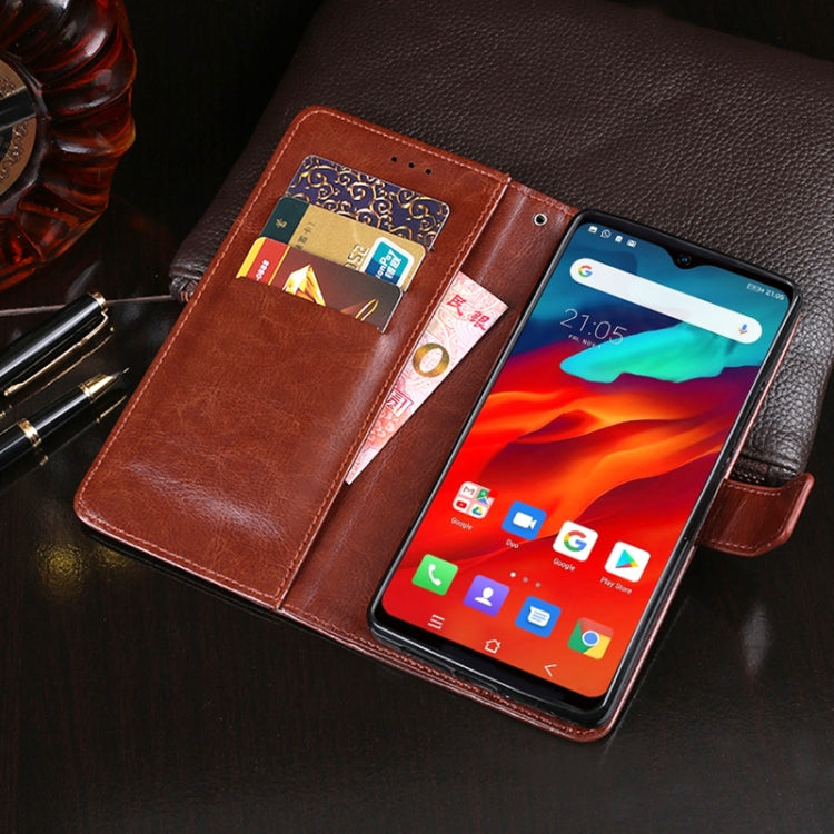 For Blackview A80 Plus idewei Crazy Horse Texture Horizontal Flip Leather Case with Holder & Card Slots & Wallet(Black) - More Brand by idewei | Online Shopping South Africa | PMC Jewellery | Buy Now Pay Later Mobicred