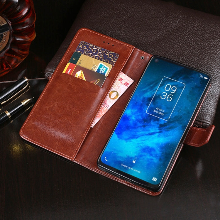 For TCL 10 5G idewei Crazy Horse Texture Horizontal Flip Leather Case with Holder & Card Slots & Wallet(Sky Blue) - More Brand by idewei | Online Shopping South Africa | PMC Jewellery | Buy Now Pay Later Mobicred