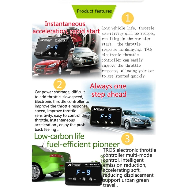 For Jeep Compass 2018- TROS KS-5Drive Potent Booster Electronic Throttle Controller - Car Modification by TROS | Online Shopping South Africa | PMC TechLife | Buy Now Pay Later Mobicred