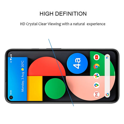 For Google Pixel 4a 5G Full Glue Full Cover Screen Protector Tempered Glass Film - Google Tempered Glass by PMC Jewellery | Online Shopping South Africa | PMC Jewellery