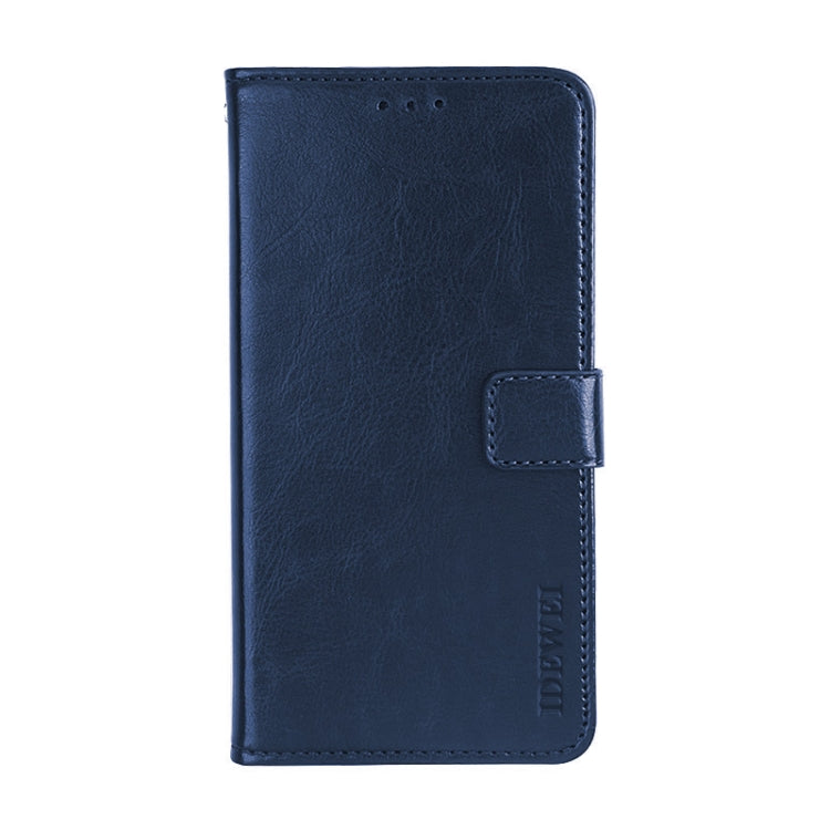 For TCL 10 SE idewei Crazy Horse Texture Horizontal Flip Leather Case with Holder & Card Slots & Wallet(Blue) - free shipping - PMC Jewellery - Order now!