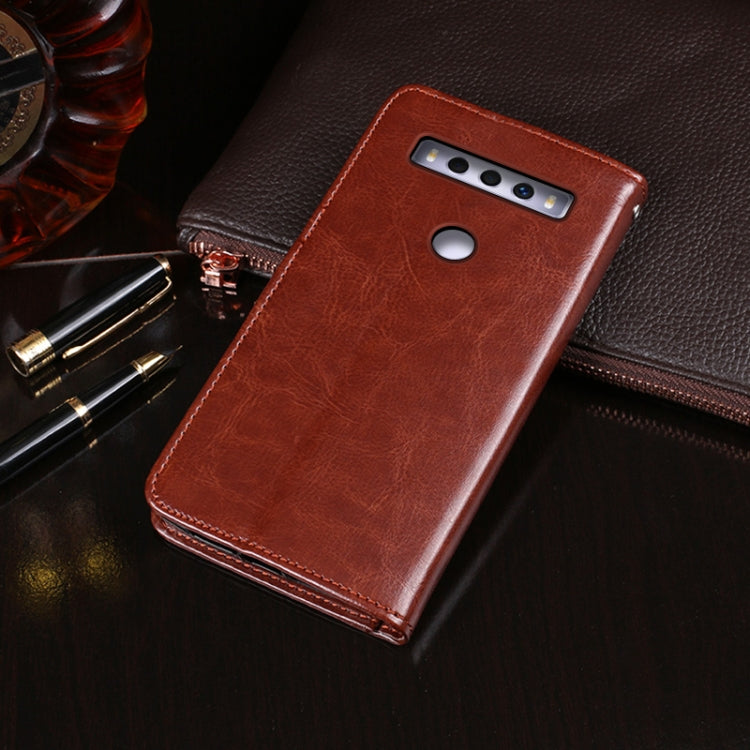 For TCL 10 SE idewei Crazy Horse Texture Horizontal Flip Leather Case with Holder & Card Slots & Wallet(Blue) - free shipping - PMC Jewellery - Order now!