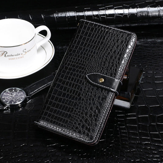 For TCL 20 SE idewei Crocodile Texture Horizontal Flip Leather Case with Holder & Card Slots & Wallet(Black) - More Brand by idewei | Online Shopping South Africa | PMC Jewellery | Buy Now Pay Later Mobicred