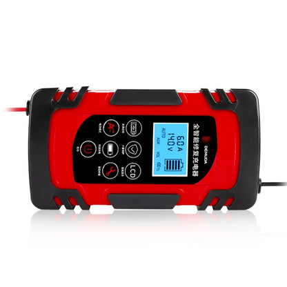 DEMUDA DC-80 Car Battery Charger 12V/24V Intelligent Pulse Repair Type Lead-acid Battery, Plug Type:AU Plug(Red) - Battery Charger by PMC Jewellery | Online Shopping South Africa | PMC Jewellery | Buy Now Pay Later Mobicred