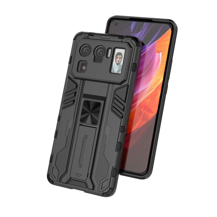 For Xiaomi Mi 11 Ultra Supersonic PC + TPU Shock-proof Protective Case with Holder(Black) - Xiaomi Cases by PMC TechLife | Online Shopping South Africa | PMC TechLife