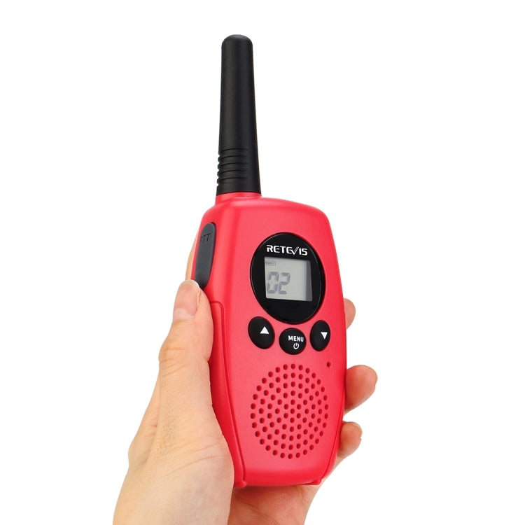 1 Pair RETEVIS RT628B 0.5W EU Frequency 446MHz 3CHS Simple Handheld Children Walkie Talkie(Red) - Children by RETEVIS | Online Shopping South Africa | PMC Jewellery | Buy Now Pay Later Mobicred