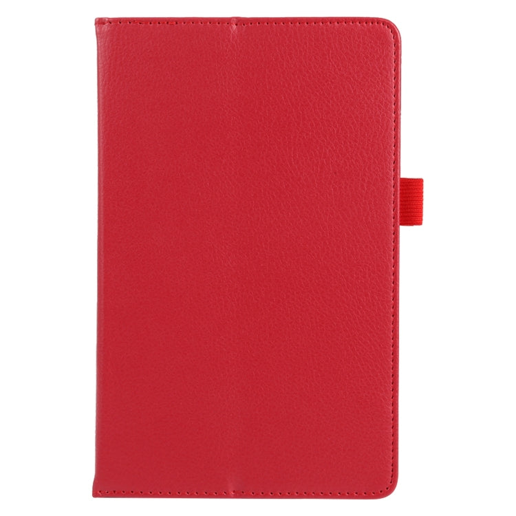 For Lenovo Tab M7 Litchi Texture Solid Color Horizontal Flip Leather Case with Holder & Pen Slot(Red) - Lenovo by PMC Jewellery | Online Shopping South Africa | PMC Jewellery