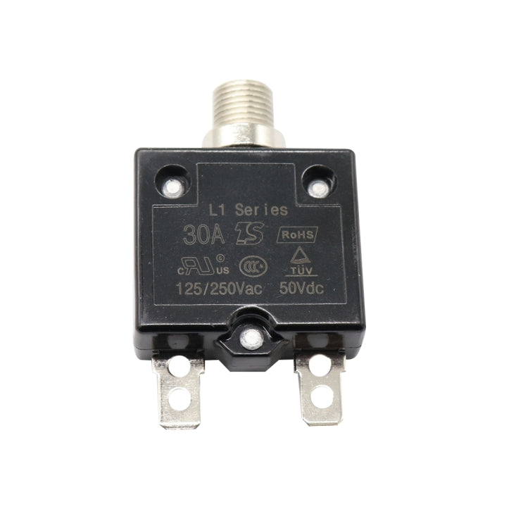 L2 Series 50V Car Overload Protector Manual Reset DC Circuit Breaker with Water-resistant Cover, Current:30A - Fuse by PMC TechLife | Online Shopping South Africa | PMC TechLife | Buy Now Pay Later Mobicred