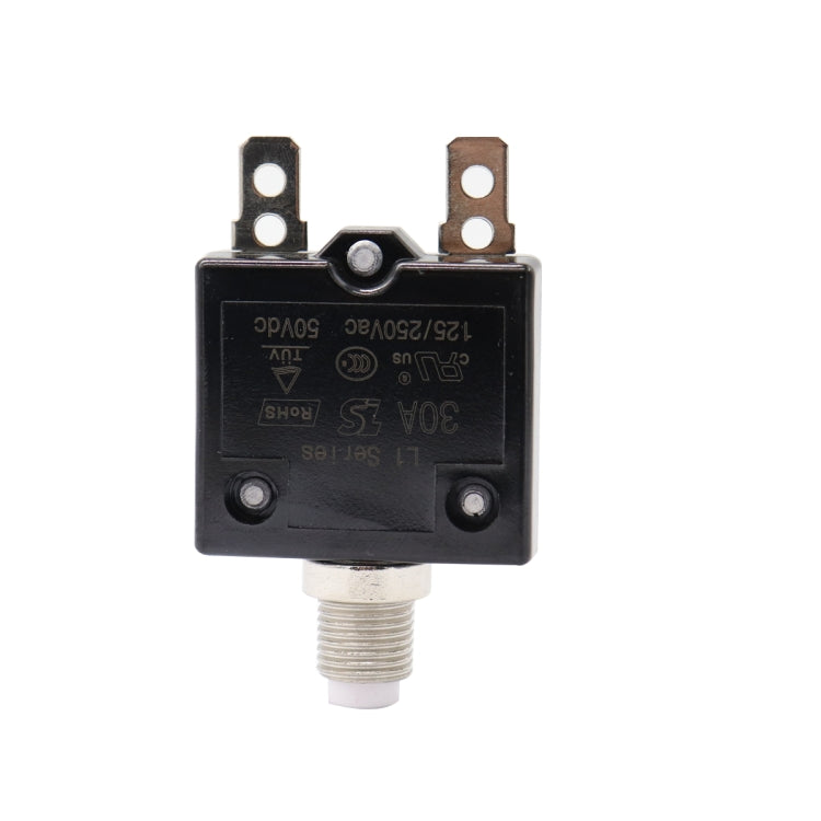 L2 Series 50V Car Overload Protector Manual Reset DC Circuit Breaker with Water-resistant Cover, Current:30A - Fuse by PMC TechLife | Online Shopping South Africa | PMC TechLife | Buy Now Pay Later Mobicred