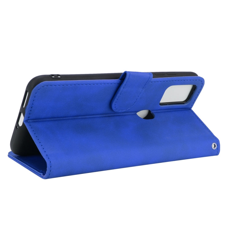 For Ulefone Note 11P Solid Color Skin Feel Magnetic Buckle Horizontal Flip Calf Texture PU Leather Case with Holder & Card Slots & Wallet(Blue) - Ulefone Cases by PMC Jewellery | Online Shopping South Africa | PMC Jewellery | Buy Now Pay Later Mobicred