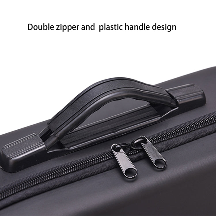 Portable Single Shoulder Storage Travel Carrying PU Cover Case Box for DJI Air 2S(Black + Black Liner) - Backpacks & Bags by PMC Jewellery | Online Shopping South Africa | PMC Jewellery | Buy Now Pay Later Mobicred