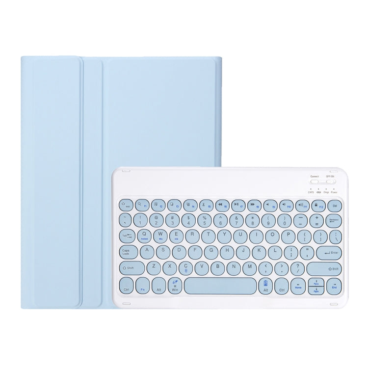 YT11B Detachable Candy Color Skin Feel Texture Round Keycap Bluetooth Keyboard Leather Case For iPad Pro 11 inch 2020 & 2018(White Ice) - For iPad Pro by PMC Jewellery | Online Shopping South Africa | PMC Jewellery