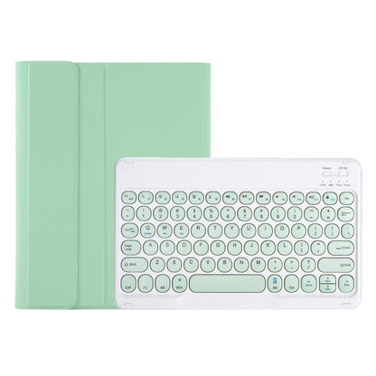 YT07B Detachable Candy Color Skin Feel Texture Round Keycap Bluetooth Keyboard Leather Case For iPad 9.7 inch 2018 & 2017 / Pro 9.7 inch / Air 2 / Air(Light Green) - Universal by PMC Jewellery | Online Shopping South Africa | PMC Jewellery