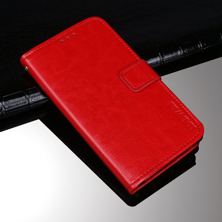 For TCL 10 5G UW idewei Crazy Horse Texture Horizontal Flip Leather Case with Holder & Card Slots & Wallet(Red) - More Brand by idewei | Online Shopping South Africa | PMC Jewellery | Buy Now Pay Later Mobicred