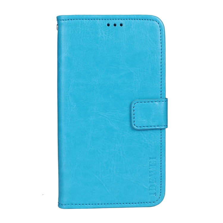 For Umidigi Bison GT idewei Crazy Horse Texture Horizontal Flip Leather Case with Holder & Card Slots & Wallet(Sky Blue) - More Brand by idewei | Online Shopping South Africa | PMC Jewellery | Buy Now Pay Later Mobicred