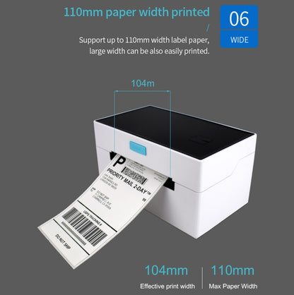 POS-9220 100x150mm Thermal Express Bill Self-adhesive Label Printer, USB + Bluetooth with Holder Version, US Plug - Printer by PMC Jewellery | Online Shopping South Africa | PMC Jewellery | Buy Now Pay Later Mobicred