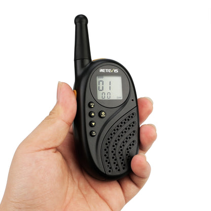 1 Pair RETEVIS RT-35 0.5W EU Frequency 446MHz 8CHS Children Handheld Walkie Talkie(Black) - Children by RETEVIS | Online Shopping South Africa | PMC Jewellery | Buy Now Pay Later Mobicred