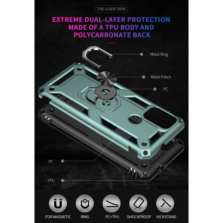 For Motorola Moto G10 / G30 Shockproof TPU + PC Protective Case with 360 Degree Rotating Holder(Green) - Motorola Cases by PMC Jewellery | Online Shopping South Africa | PMC Jewellery | Buy Now Pay Later Mobicred