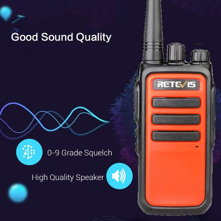 1 Pair RETEVIS RT66 PMR446 16CHS License-free Two Way Radio Handheld Walkie Talkie, EU Plug - Handheld Walkie Talkie by PMC Jewellery | Online Shopping South Africa | PMC Jewellery | Buy Now Pay Later Mobicred