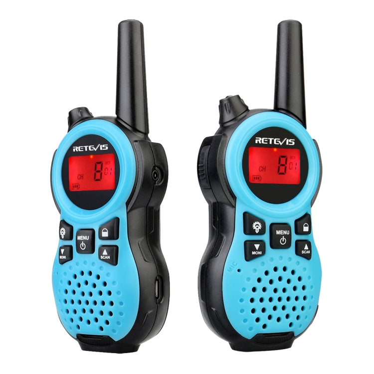 1 Pair RETEVIS RT38 US Frequency 22CHS FRS License-free Children Handheld Walkie Talkie(Blue) - Children by RETEVIS | Online Shopping South Africa | PMC Jewellery | Buy Now Pay Later Mobicred