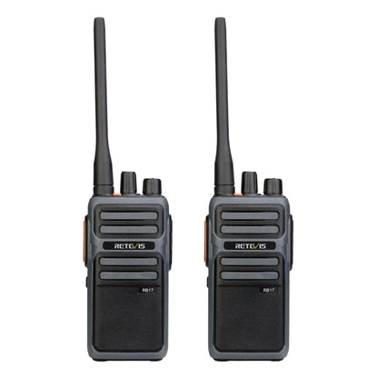 1 Pair RETEVIS RB617 PMR446 16CHS License-free Two Way Radio Handheld Walkie Talkie, EU Plug(Black) - Handheld Walkie Talkie by RETEVIS | Online Shopping South Africa | PMC Jewellery | Buy Now Pay Later Mobicred