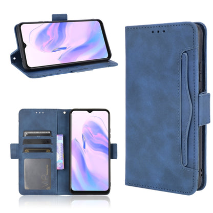 For Blackview A70 (2021) Skin Feel Calf Pattern Horizontal Flip Leather Case with Holder & Card Slots & Photo Frame(Blue) - More Brand by PMC Jewellery | Online Shopping South Africa | PMC Jewellery | Buy Now Pay Later Mobicred