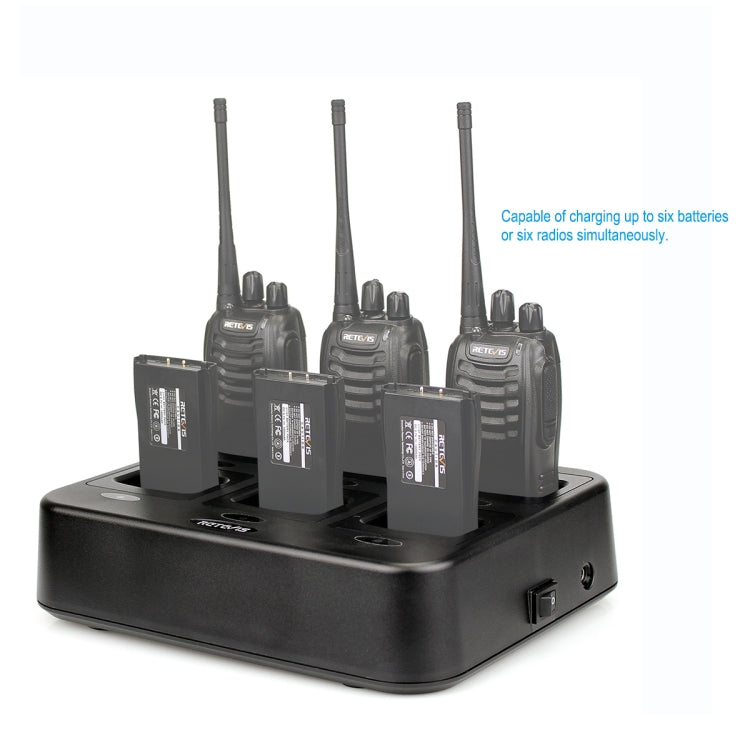 RETEVIS RTC777 Six-Way Walkie Talkie Charger for Retevis H777, AU Plug - Batteries & Chargers by RETEVIS | Online Shopping South Africa | PMC Jewellery | Buy Now Pay Later Mobicred