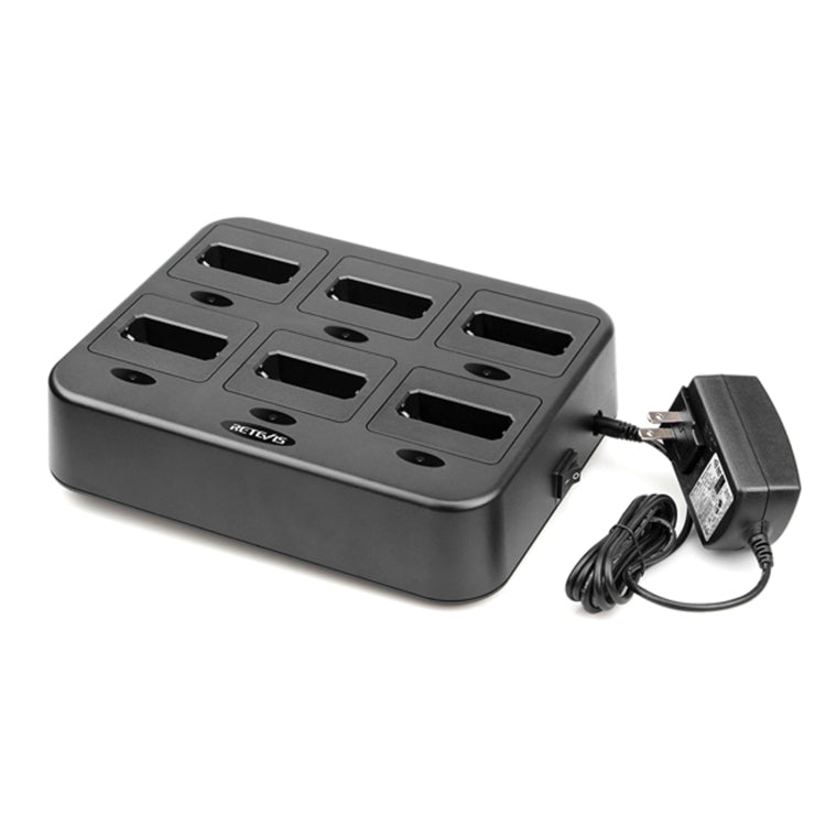 RETEVIS RTC22 Multi-function Six-Way Walkie Talkie Charger for Retevis RT22, US Plug - Batteries & Chargers by RETEVIS | Online Shopping South Africa | PMC Jewellery | Buy Now Pay Later Mobicred