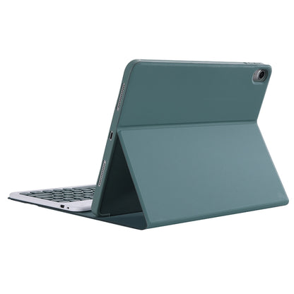 Y-C11B 2021 Detachable Candy Color Skin Texture Round Keycap Bluetooth Keyboard Leather Tablet Case with Pen Slot & Stand For iPad Pro 11 (2021)(Dark Green) - For iPad Pro by PMC Jewellery | Online Shopping South Africa | PMC Jewellery