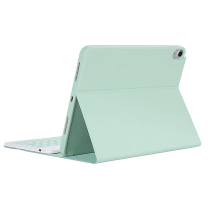 Y-C11B 2021 Detachable Candy Color Skin Texture Round Keycap Bluetooth Keyboard Leather Tablet Case with Pen Slot & Stand For iPad Pro 11 (2021)(Light Green) - For iPad Pro by PMC Jewellery | Online Shopping South Africa | PMC Jewellery