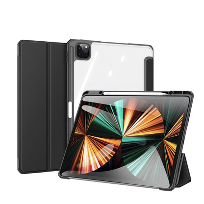 DUX DUCIS TOBY Series Shockproof PU Leather + PC + TPU Horizontal Flip Tablet Case with Holder & Pen Slot & Sleep / Wake-up Function For iPad Pro 12.9 2022 / 2021 / 2020(Black) - iPad Pro 12.9 (2022/2021) Cases by DUX DUCIS | Online Shopping South Africa | PMC Jewellery | Buy Now Pay Later Mobicred