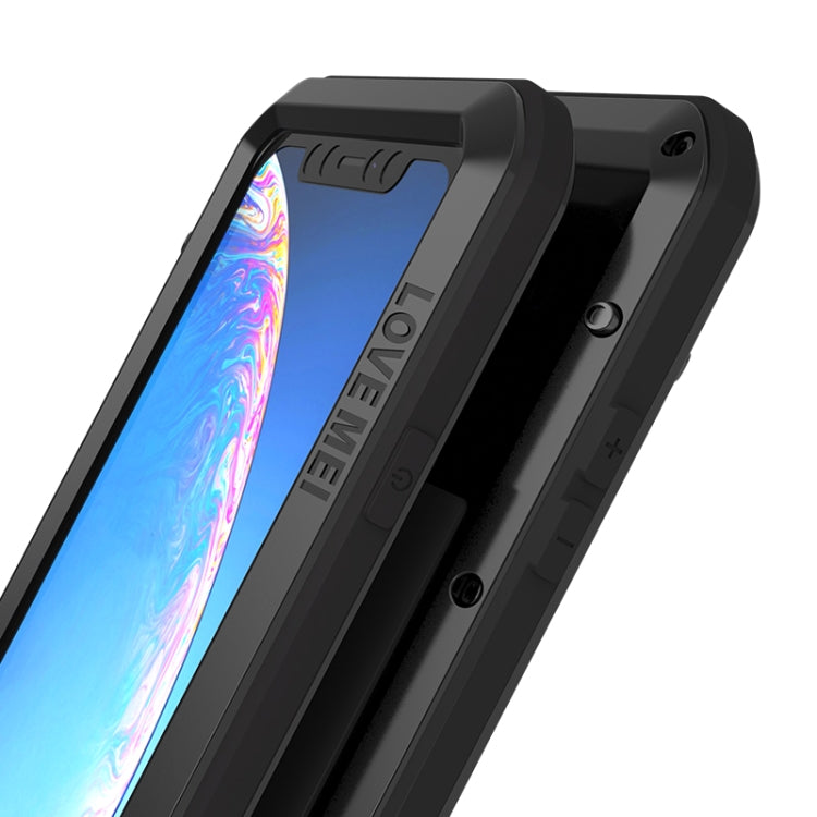 For iPhone 11 LOVE MEI Metal Shockproof Waterproof Dustproof Protective Case(Black) - iPhone 11 Cases by LOVE MEI | Online Shopping South Africa | PMC Jewellery