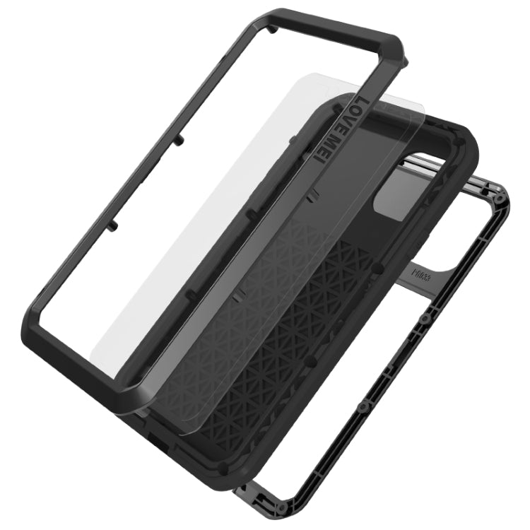 For iPhone 11 LOVE MEI Metal Shockproof Waterproof Dustproof Protective Case(Red) - iPhone 11 Cases by LOVE MEI | Online Shopping South Africa | PMC TechLife | Buy Now Pay Later Mobicred