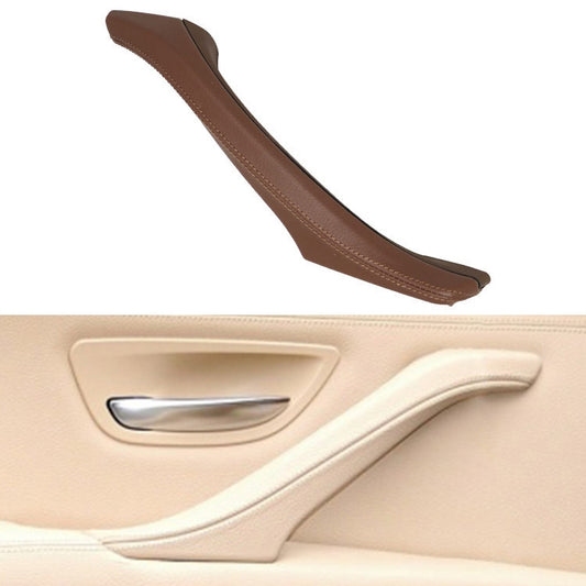 Car Leather Right Side Inner Door Handle Assembly 51417225854 for BMW 5 Series F10 / F18 2011-2017(Wine Red) - Door Handles by PMC Jewellery | Online Shopping South Africa | PMC Jewellery | Buy Now Pay Later Mobicred