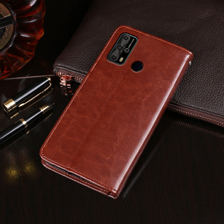 For Oukitel C23 Pro idewei Crazy Horse Texture Horizontal Flip Leather Case with Holder & Card Slots & Wallet(Red) - More Brand by idewei | Online Shopping South Africa | PMC Jewellery | Buy Now Pay Later Mobicred