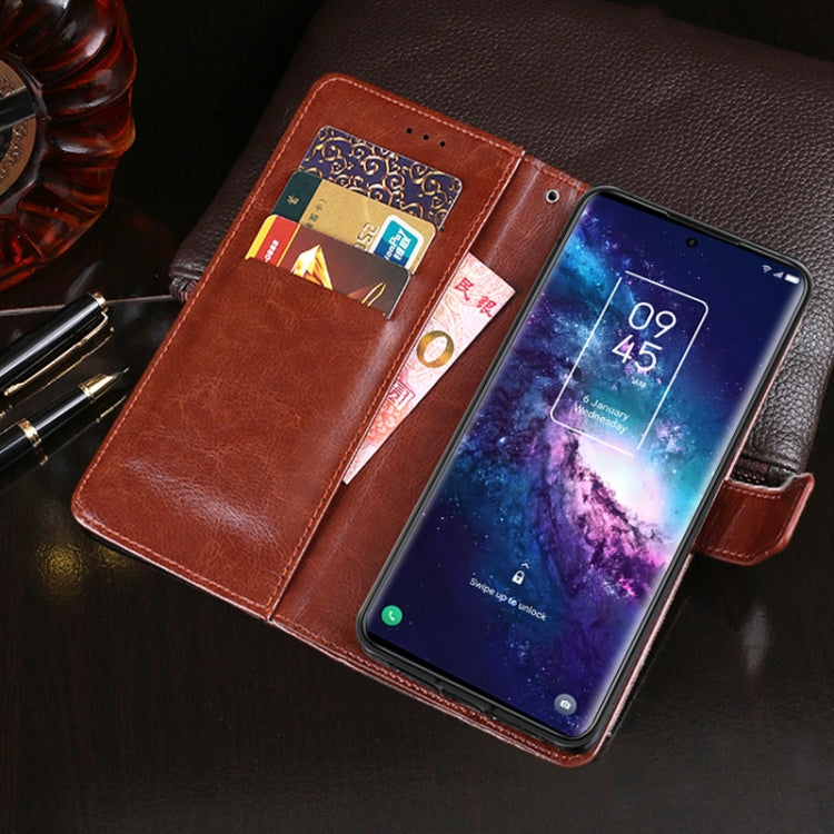 For TCL 20 Pro 5G idewei Crazy Horse Texture Horizontal Flip Leather Case with Holder & Card Slots & Wallet(Sky Blue) - More Brand by idewei | Online Shopping South Africa | PMC Jewellery | Buy Now Pay Later Mobicred