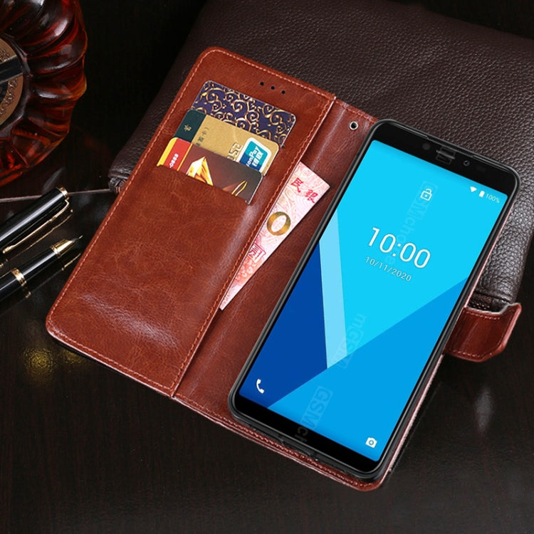 For Wiko Y51 idewei Crazy Horse Texture Horizontal Flip Leather Case with Holder & Card Slots & Wallet(Sky Blue) - Wiko by idewei | Online Shopping South Africa | PMC Jewellery | Buy Now Pay Later Mobicred