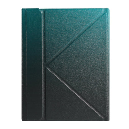 B07 Splittable Bluetooth Keyboard Leather Tablet Case with Triangle Holder & Pen Slot For iPad 9.7 2018 & 2017 / Pro 9.7 / Air 2(Gradient Dark Green) - Universal by PMC Jewellery | Online Shopping South Africa | PMC Jewellery