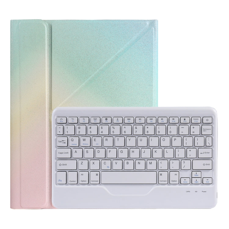 B09 Splittable Bluetooth Keyboard Leather Tablet Case with Triangle Holder & Pen Slot For iPad 10.2 2020 & 2019 / Pro 10.5 inch / Air 3 10.5 inch(Gradient Rainbow) - Universal by PMC Jewellery | Online Shopping South Africa | PMC Jewellery