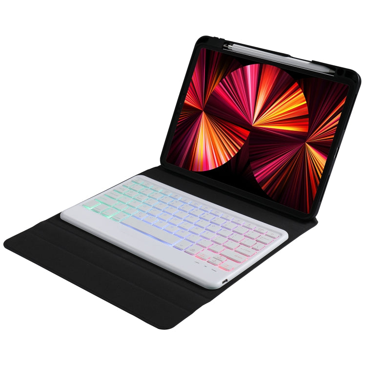 B09S Splittable Backlight Bluetooth Keyboard Leather Tablet Case with Triangle Holder & Pen Slot For iPad 10.2 2020 & 2019 / Pro 10.5 inch / Air 3 10.5 inch(Gradient Rainbow) - Universal by PMC Jewellery | Online Shopping South Africa | PMC Jewellery