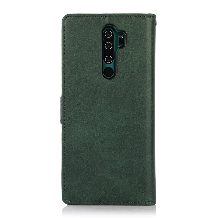 For Xiaomi Redmi Note 8 Pro Calf Texture 2 in 1 Detachable Magnetic Back Cover Horizontal Flip Leather Case with Holder & Card Slots & Wallet & Photo Frame (Green) - Xiaomi Cases by PMC Jewellery | Online Shopping South Africa | PMC Jewellery