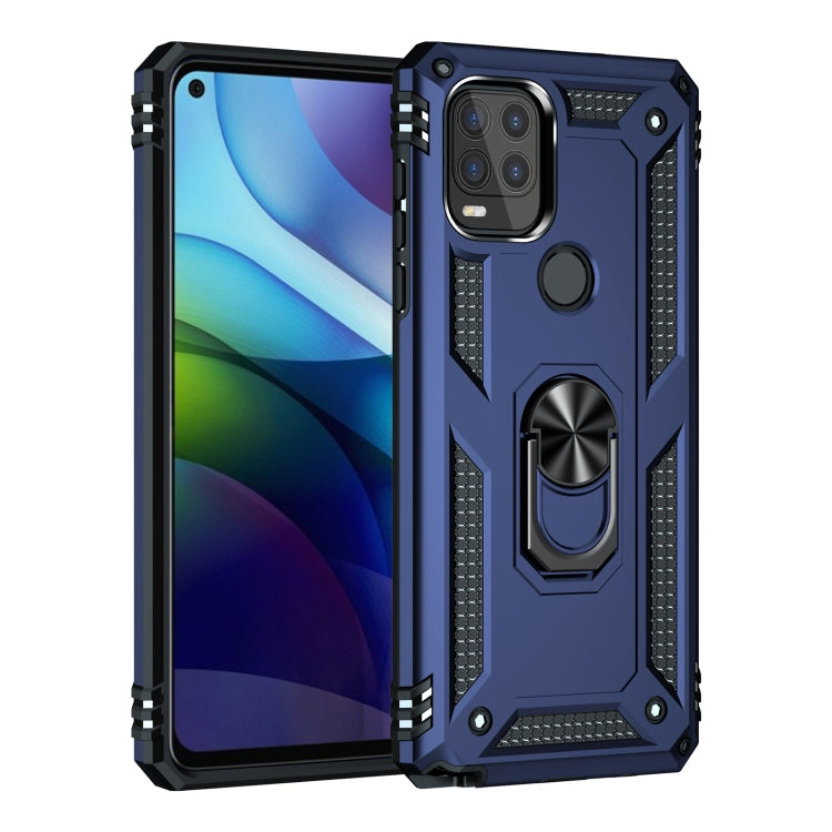 For Motorola Moto G Stylus 5G / 2021 Shockproof TPU + PC Protective Case with 360 Degree Rotating Holder(Blue) - Motorola Cases by PMC Jewellery | Online Shopping South Africa | PMC Jewellery