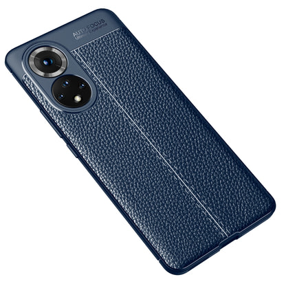 For Honor 50 Litchi Texture TPU Shockproof Case(Navy Blue) - Honor Cases by PMC Jewellery | Online Shopping South Africa | PMC Jewellery