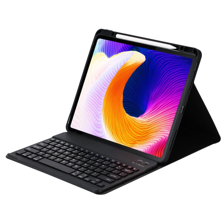 HK132 Detachable Plastic Bluetooth Keyboard Tablet Case with Holder & Pen Slot For iPad Pro 12.9 inch 2021 / 2020 / 2018(Black) - For iPad Pro by PMC Jewellery | Online Shopping South Africa | PMC Jewellery