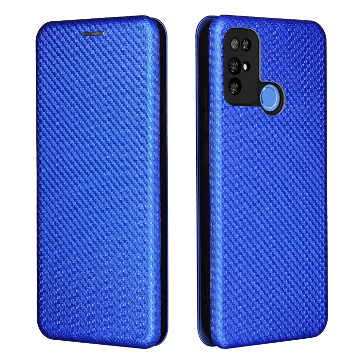 For Doogee X96 Pro Carbon Fiber Texture Horizontal Flip TPU + PC + PU Leather Case with Card Slot(Blue) - More Brand by PMC Jewellery | Online Shopping South Africa | PMC Jewellery | Buy Now Pay Later Mobicred